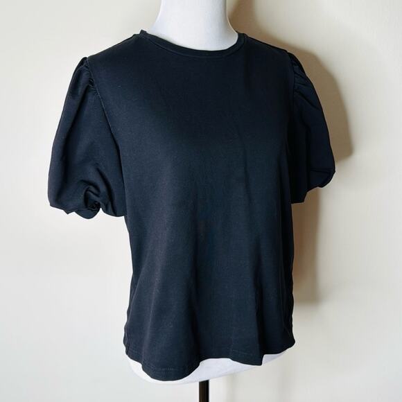 Walter Baker Black Harley Puff Sleeve Top - Picture 3 of 7